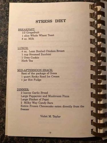 dtress diet