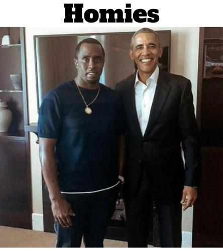 Birds of a feather Homies P Diddy and Obama.1280px