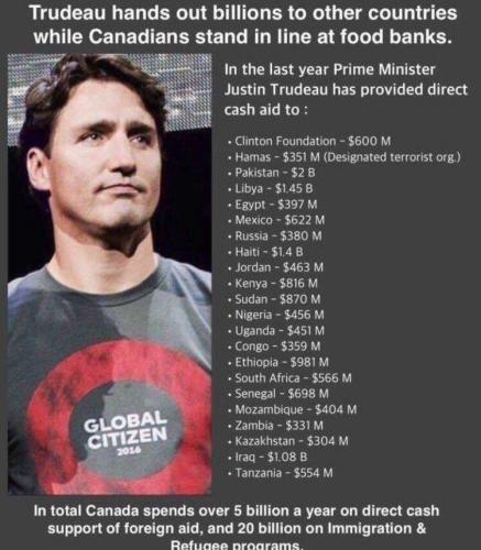 trudeau taxpayer giveaway