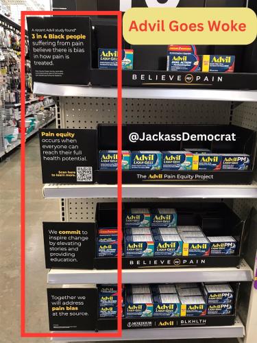 Advil gone woke and racist