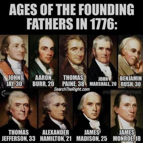 Founding Fathers ages