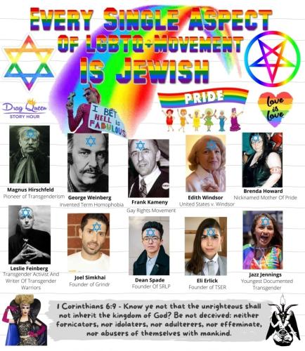 every single aspect of lgbtq is jewish