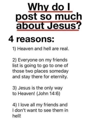 Why do I post so much about Jesus