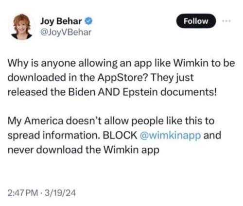 Joy Behar tweet