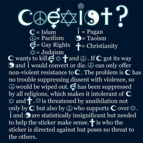 COEXIST ISLAM6666666666666