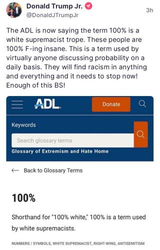 ADL has gone 100 percent insane
