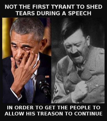 obama hitler tears
