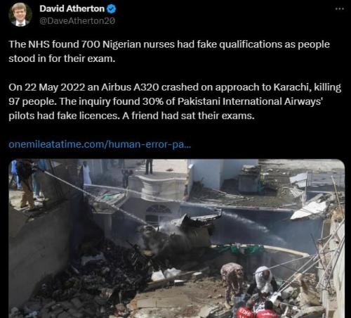 Nigerian nurses faked their credentials