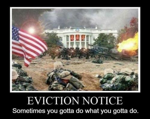 White House eviction notice