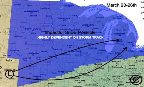 Annual spring blizzard