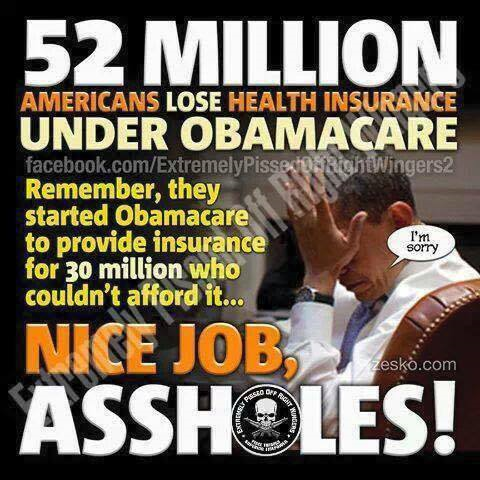 obamacare 52 million lost obamacare