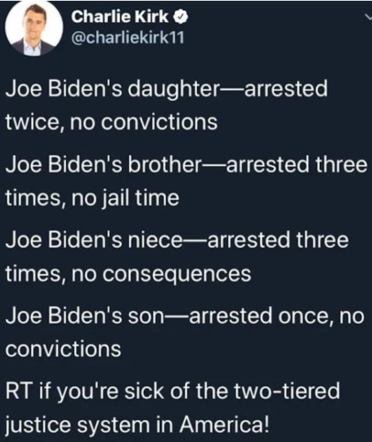 Biden 2 tier justice system