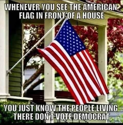 American Flag no dems