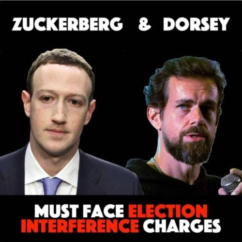 Zuckerberg and Dorsey election interference