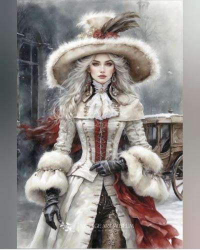 Beautiful Woman in overcoat