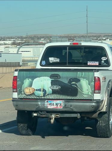 Stuck in traffic in Colorado