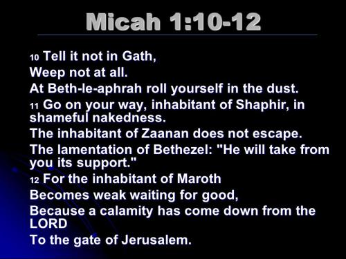 Micah 1_10-12