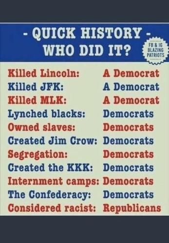 trail of tears democrat lies