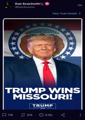 TRUMP WINS MISSOURI