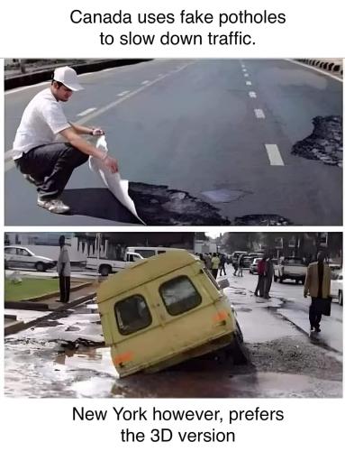 potholes