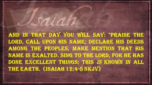 Isaiah 12_4-5