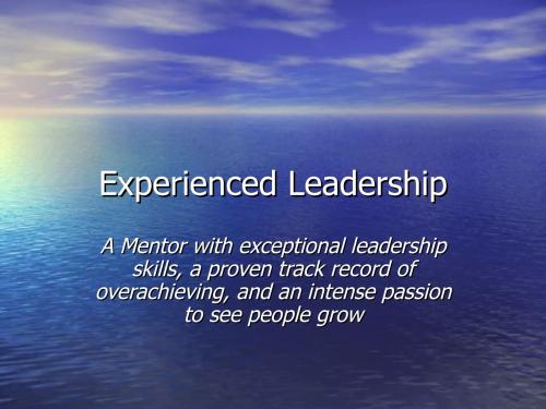 1-Leadership Intense Passion