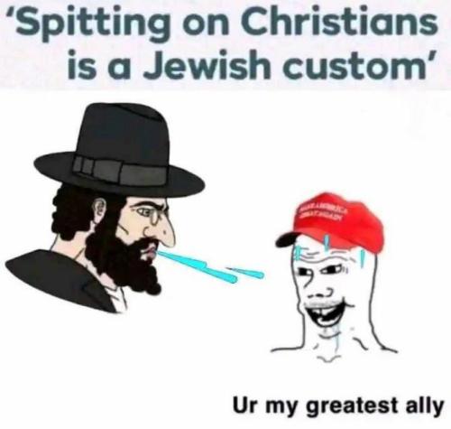 spitting on christians