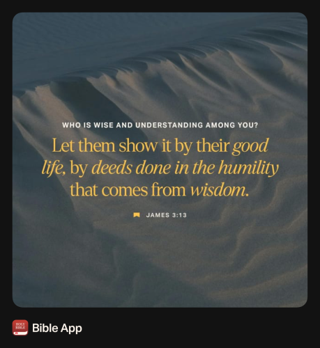 FAITH - James 3.15 NASB