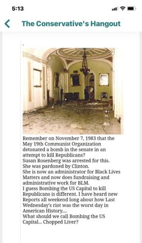 susan rosenberg capitol bombing