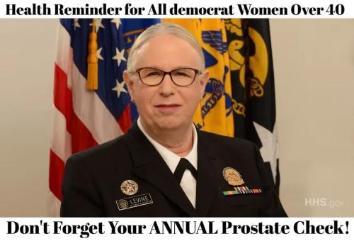 Health reminder for all democrat women over 40