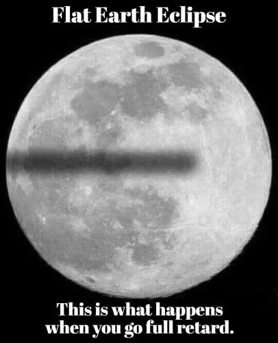 flat earth eclipse