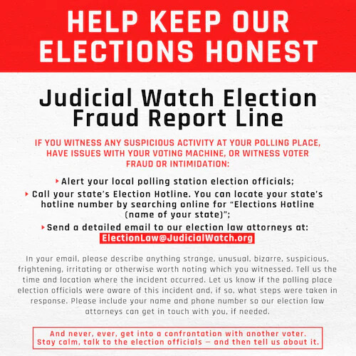 election fraud hotline