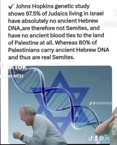 jews have no genetic connection to israel