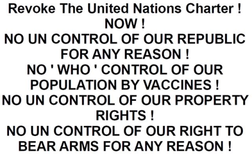 Revoke The United Nations Charter