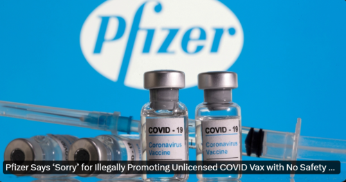 Pfizer sorry