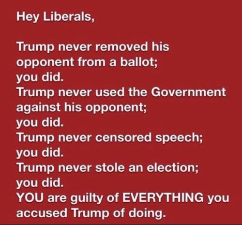 Always accuse the other side of which you are guilty.