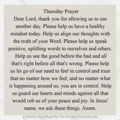 morning thursday prayer