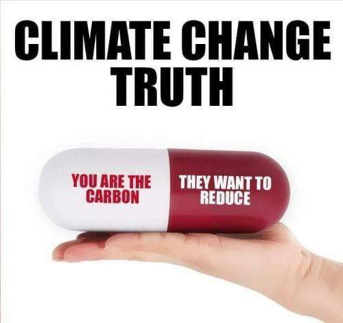 You are the carbon they want to reduce