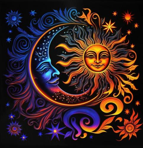 !  Celestial Sun and Moon