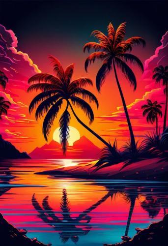 Warm Tropical Sunset