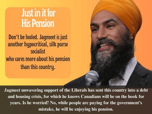 just in it for his pension