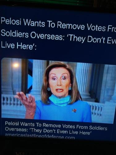 Pelosi against veterans