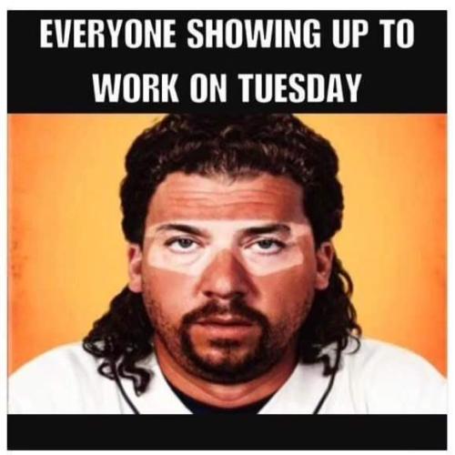 show up to work