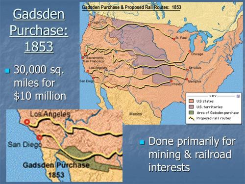 treaty of hid and Gadsden Purchase_+1853+30,000+sq_+miles+for+$10+million