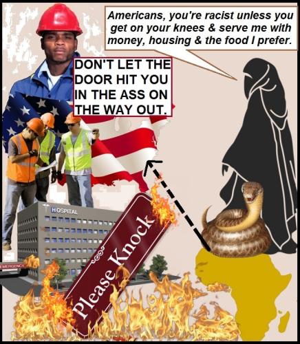 US CHRISTIAN SLAVES TO MUSLIM ILLEGALS