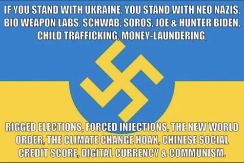 ukraine stands for neo nazis bio weapons labs soroshunter rigged elections nwo climate change social credit score communism