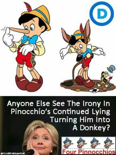democrat lying donkey
