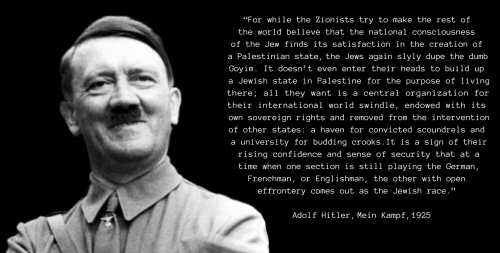 Hitlers view on Zionism
