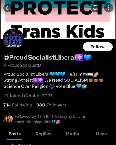 dem pedo @proudsocialist pedo account