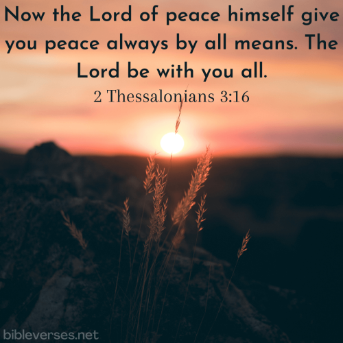 2 Thessalonians 3.16 KJV